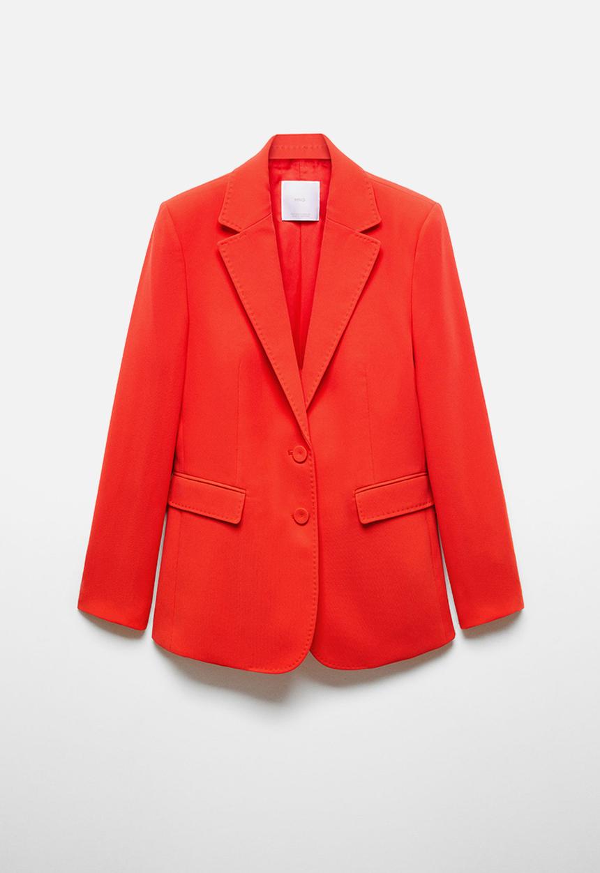 MANGO - Plus blazer iguana - dark pink