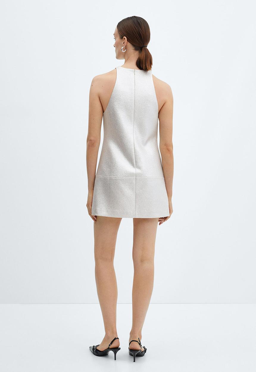 MANGO - Dress valencia - silver