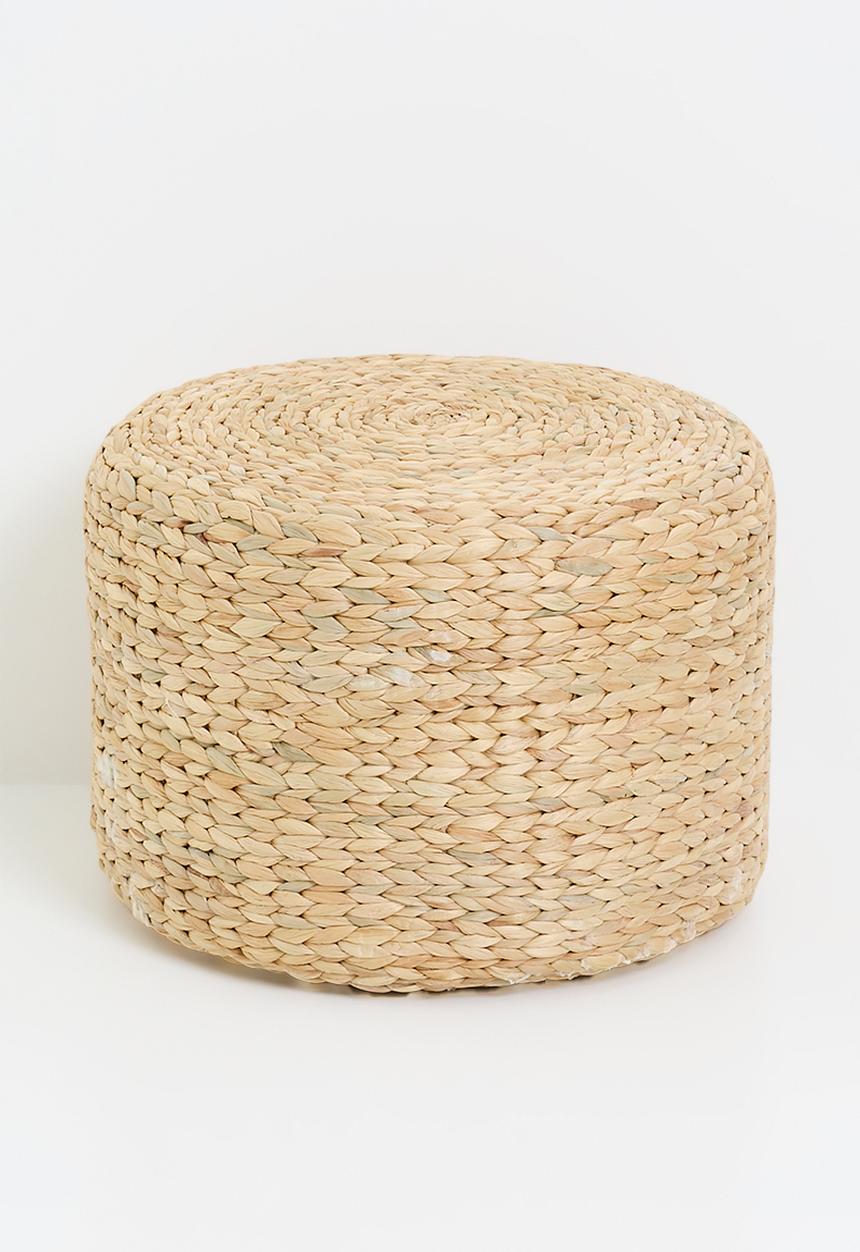Sixth Floor - Luanda Hyacinth floor ottoman-Natural