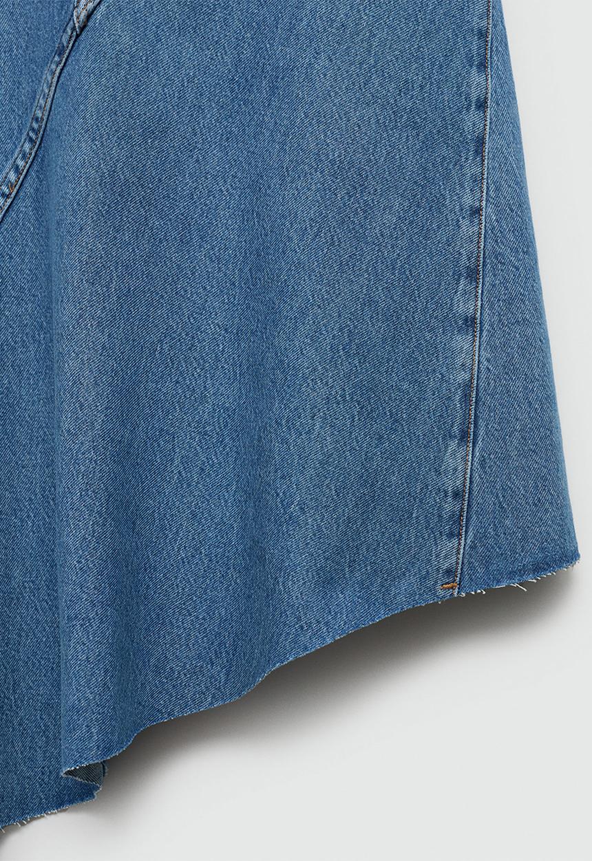 MANGO - Plus skirt asher - open blue