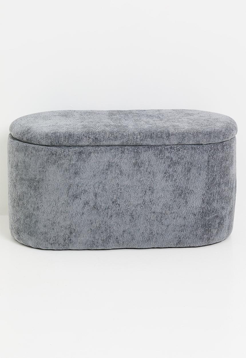 Sixth Floor - Beckett storage ottoman - Charcoal