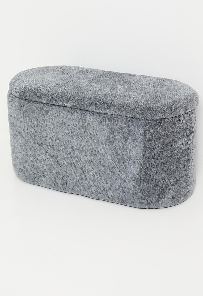 Sixth Floor - Beckett storage ottoman - Charcoal