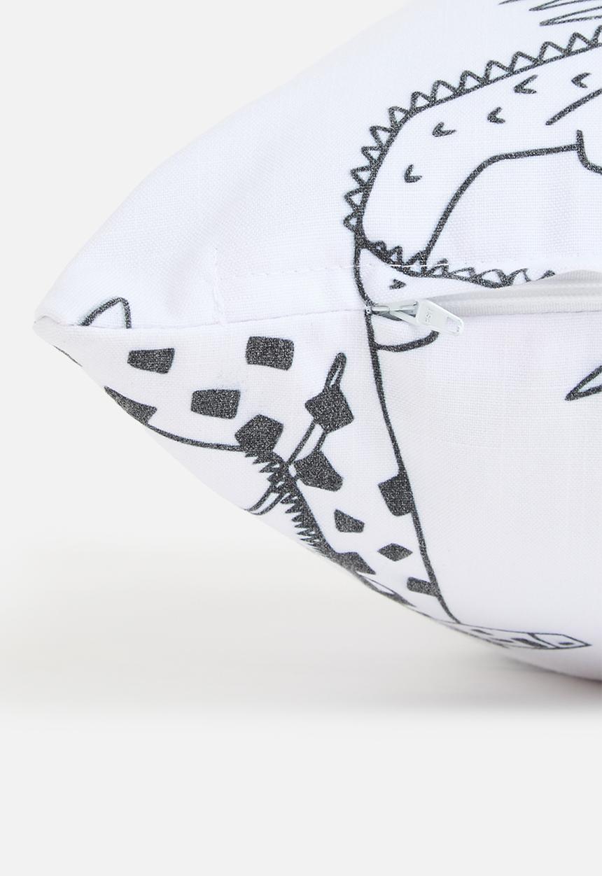 Sixth Floor - Jungle cushion cover - Black & white