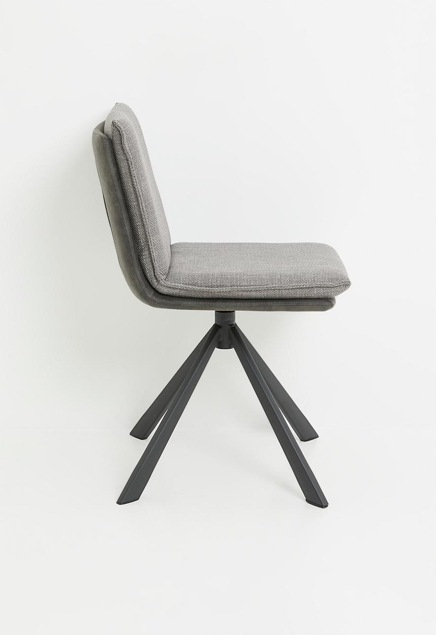 Sixth Floor - Flynn swivel dining chair-Basel  light grey