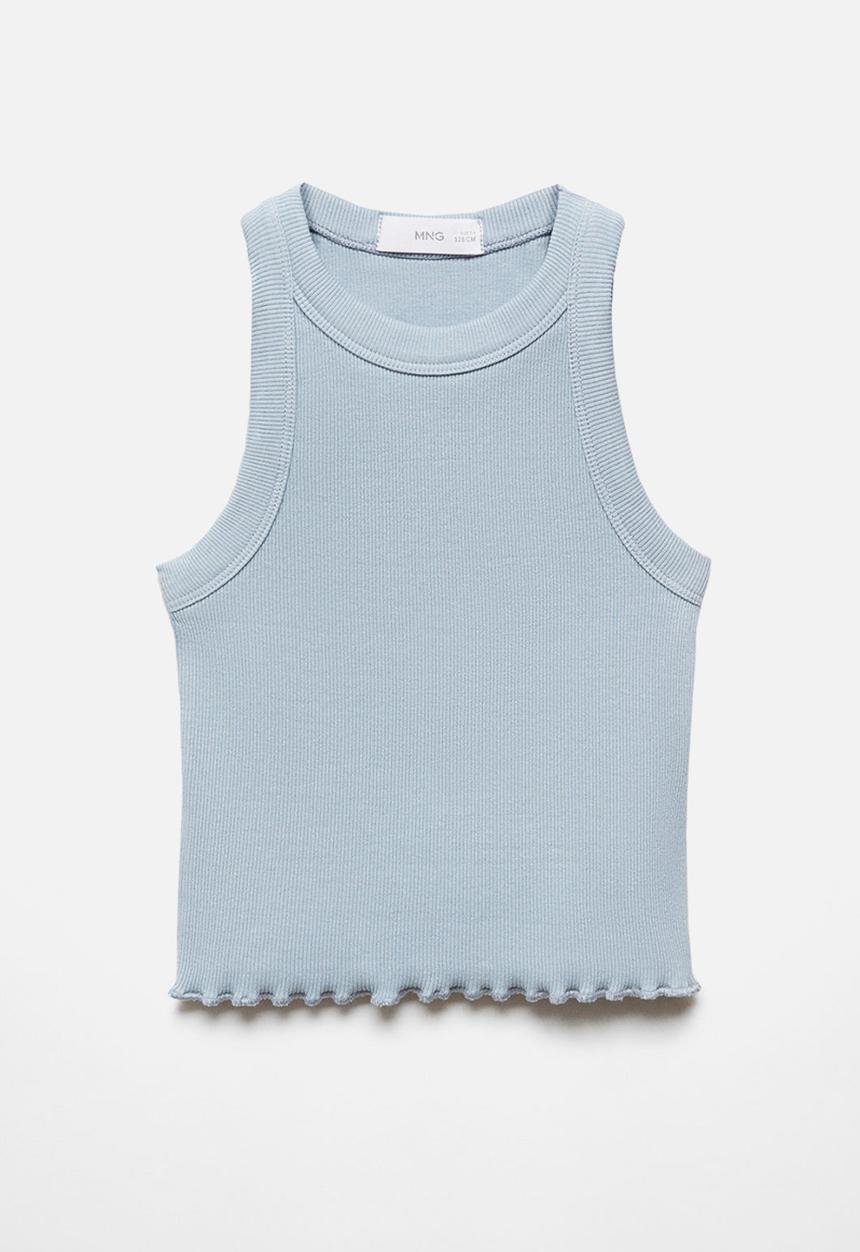 MANGO - T-shirt angelina - medium blue
