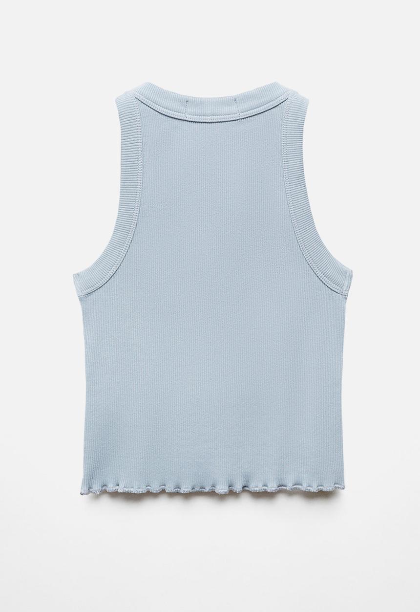MANGO - T-shirt angelina - medium blue