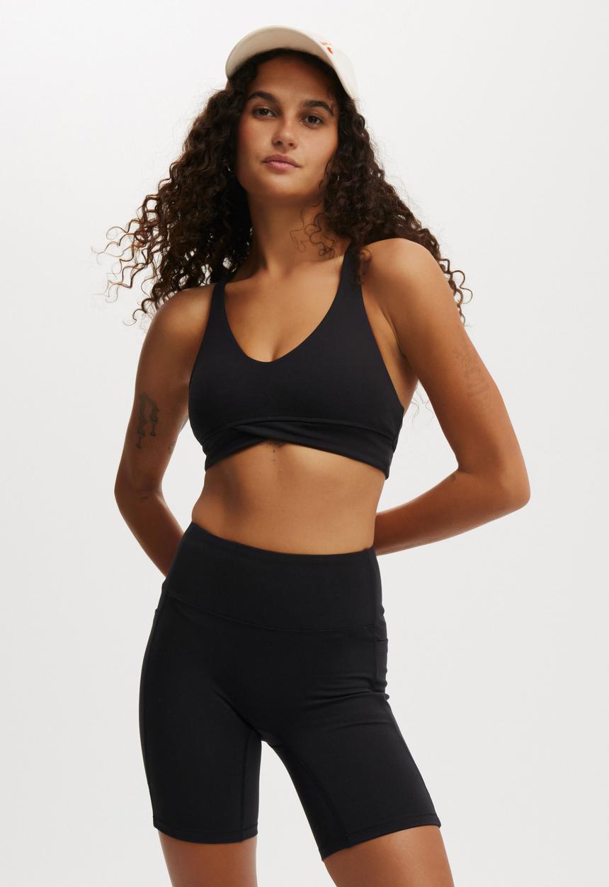 Cotton On - Ultra Soft Track Bike Short - Black