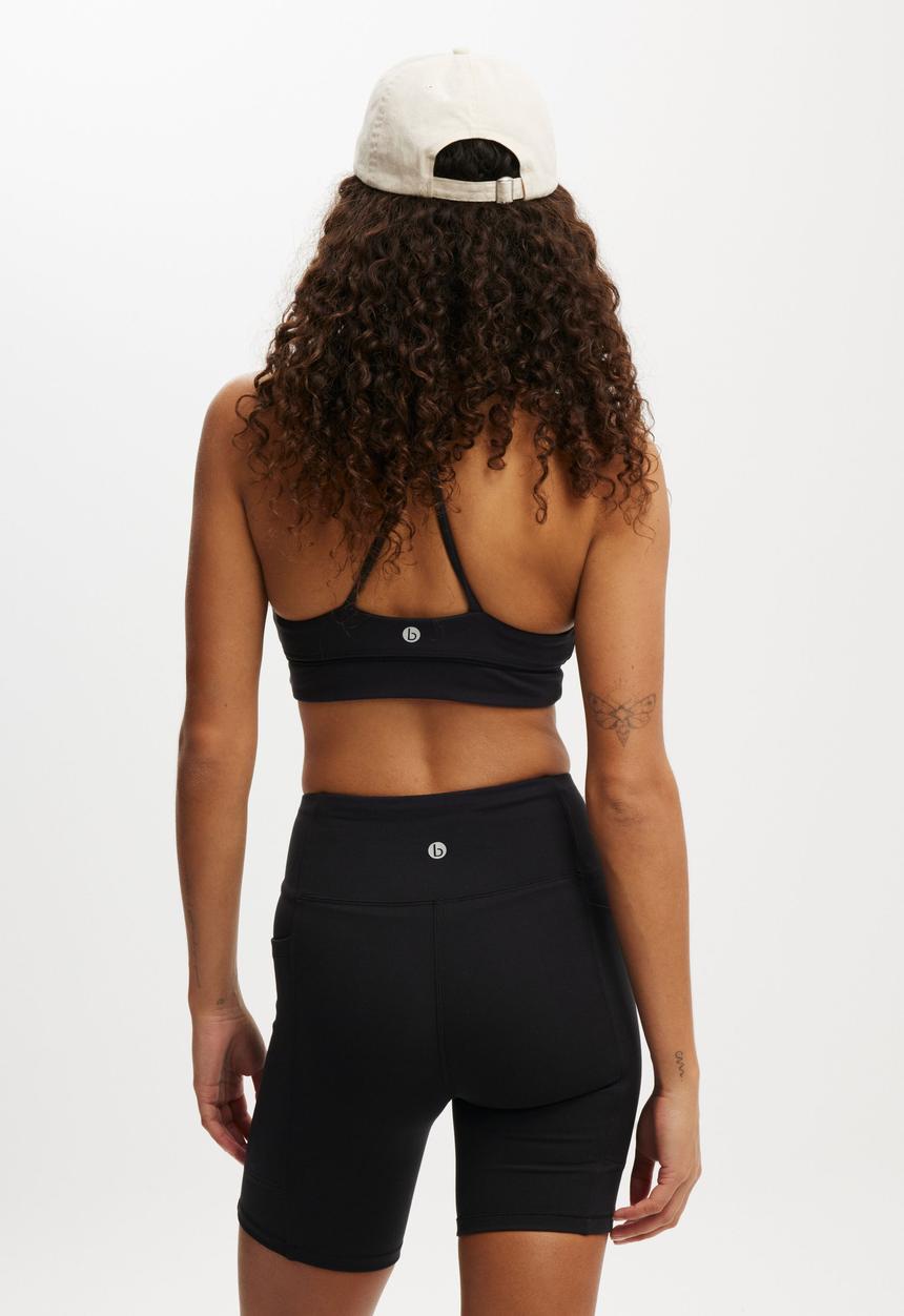 Cotton On - Ultra Soft Track Bike Short - Black