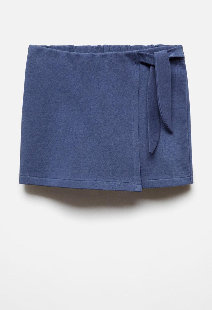 MANGO - Skort sandy - navy