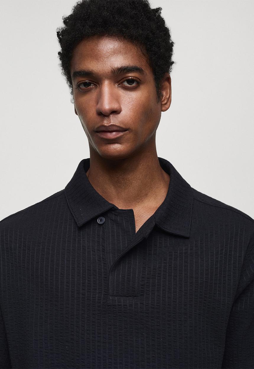 MANGO - Polo shirt serpolo - navy