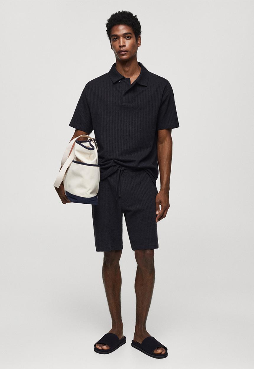 MANGO - Polo shirt serpolo - navy
