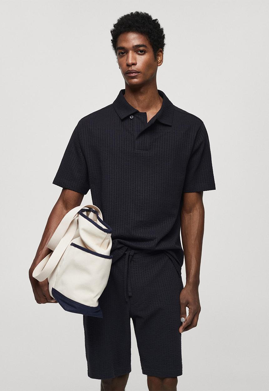 MANGO - Polo shirt serpolo - navy