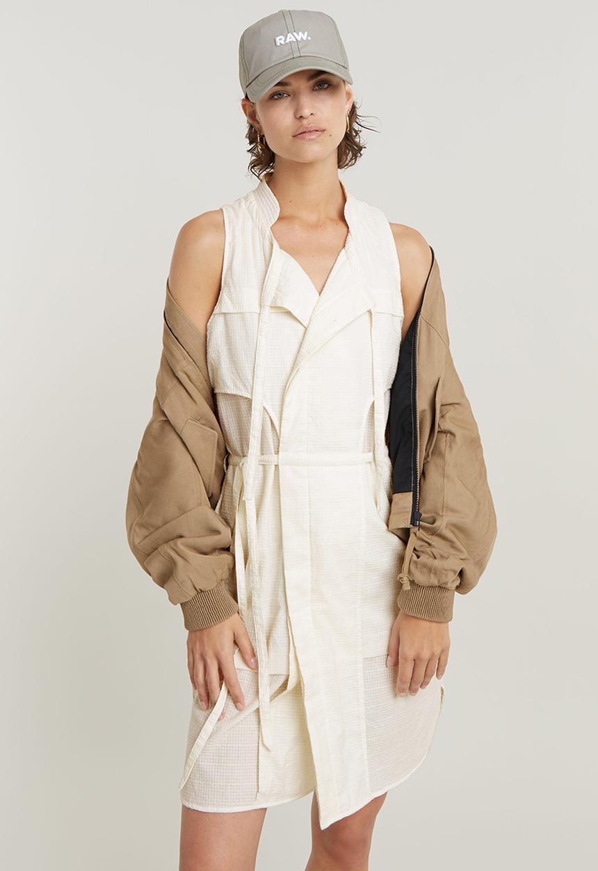 G-STAR - Short Tank Dress Wmn - lt chalk