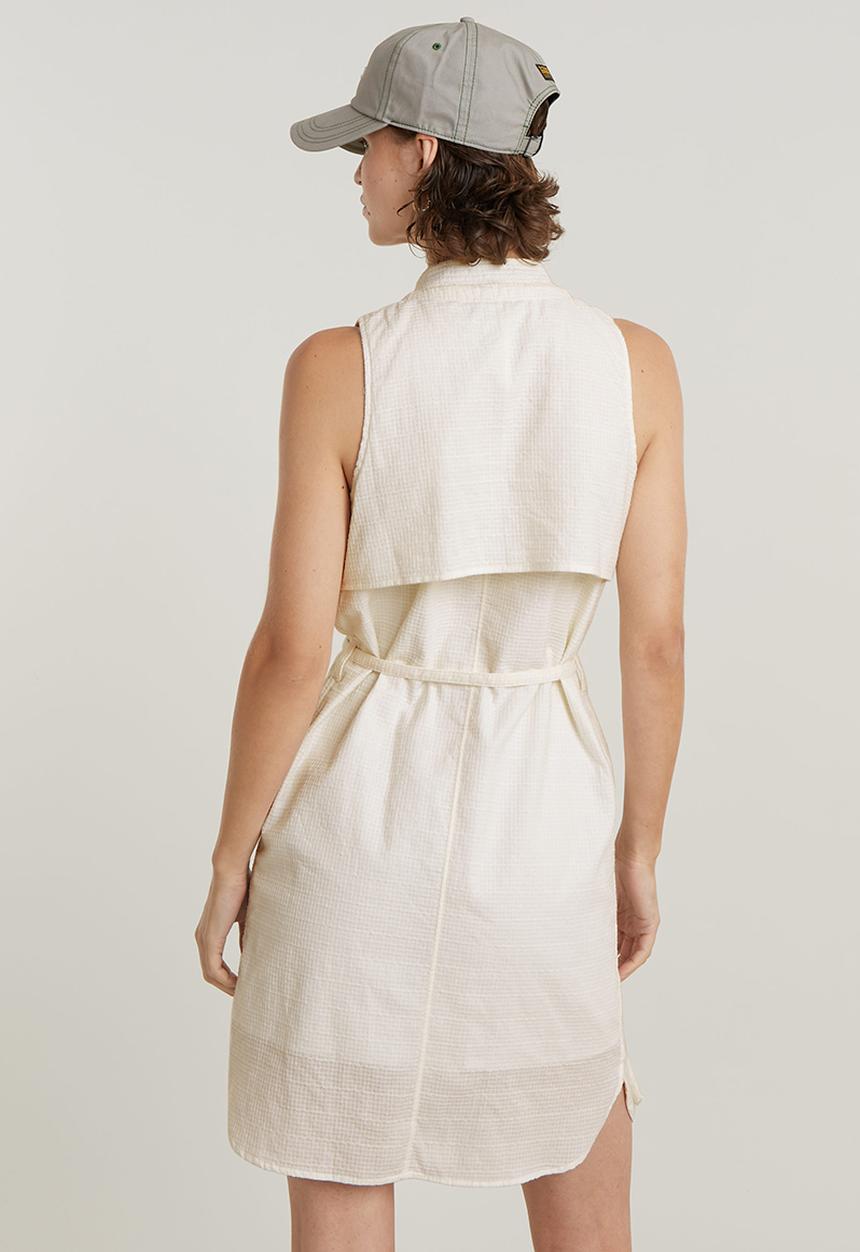 G-STAR - Short Tank Dress Wmn - lt chalk