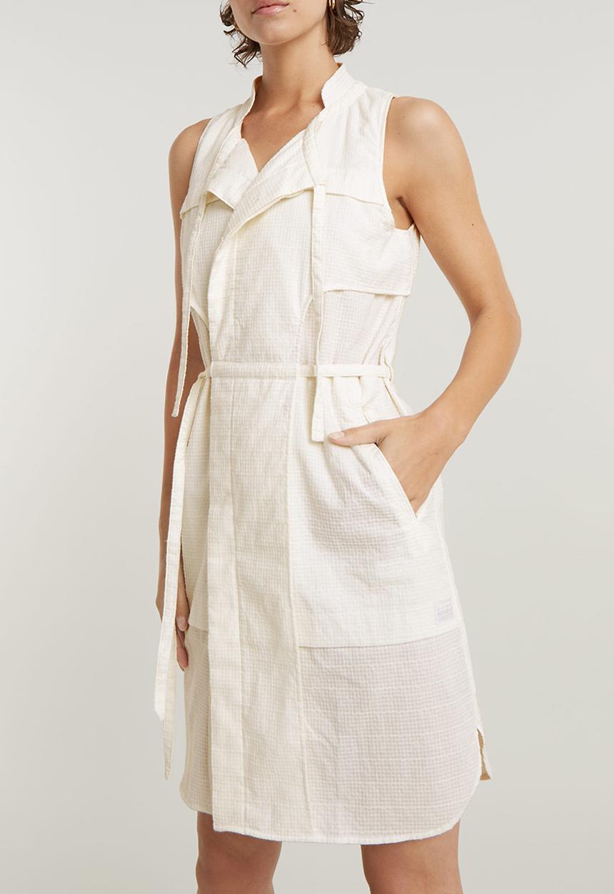 G-STAR - Short Tank Dress Wmn - lt chalk