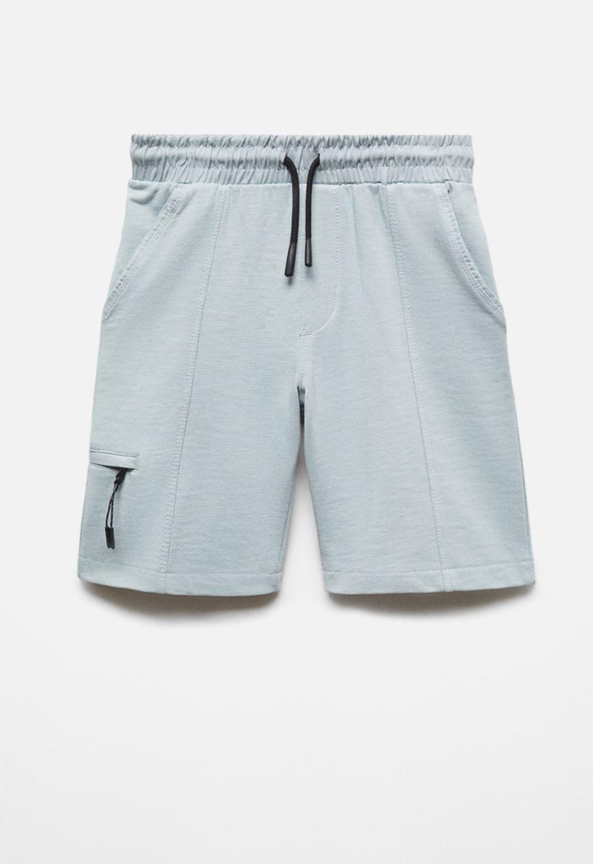 MANGO - Bermuda shorts day - light pastel blue