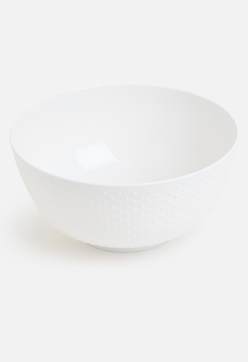 Excellent Houseware - Dipdot outdoor serving bowl - white