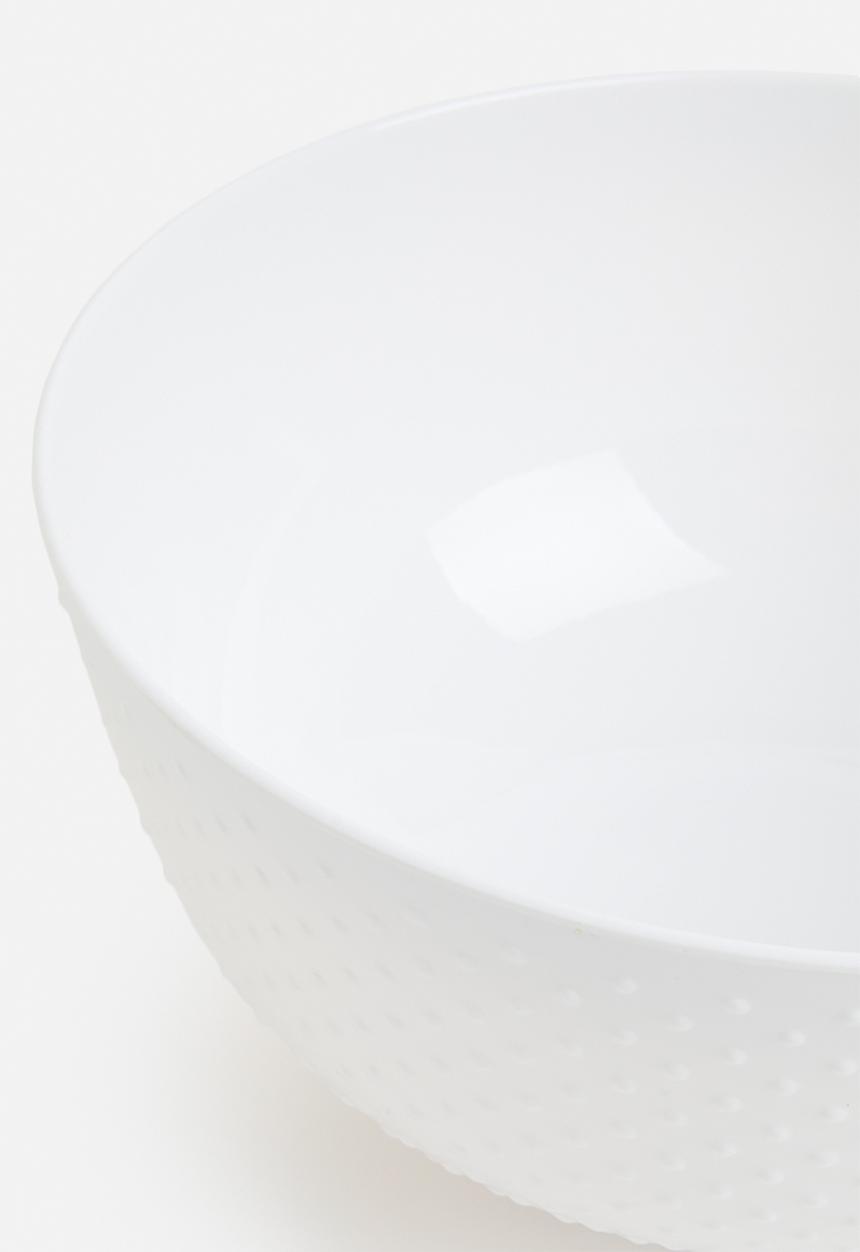 Excellent Houseware - Dipdot outdoor serving bowl - white