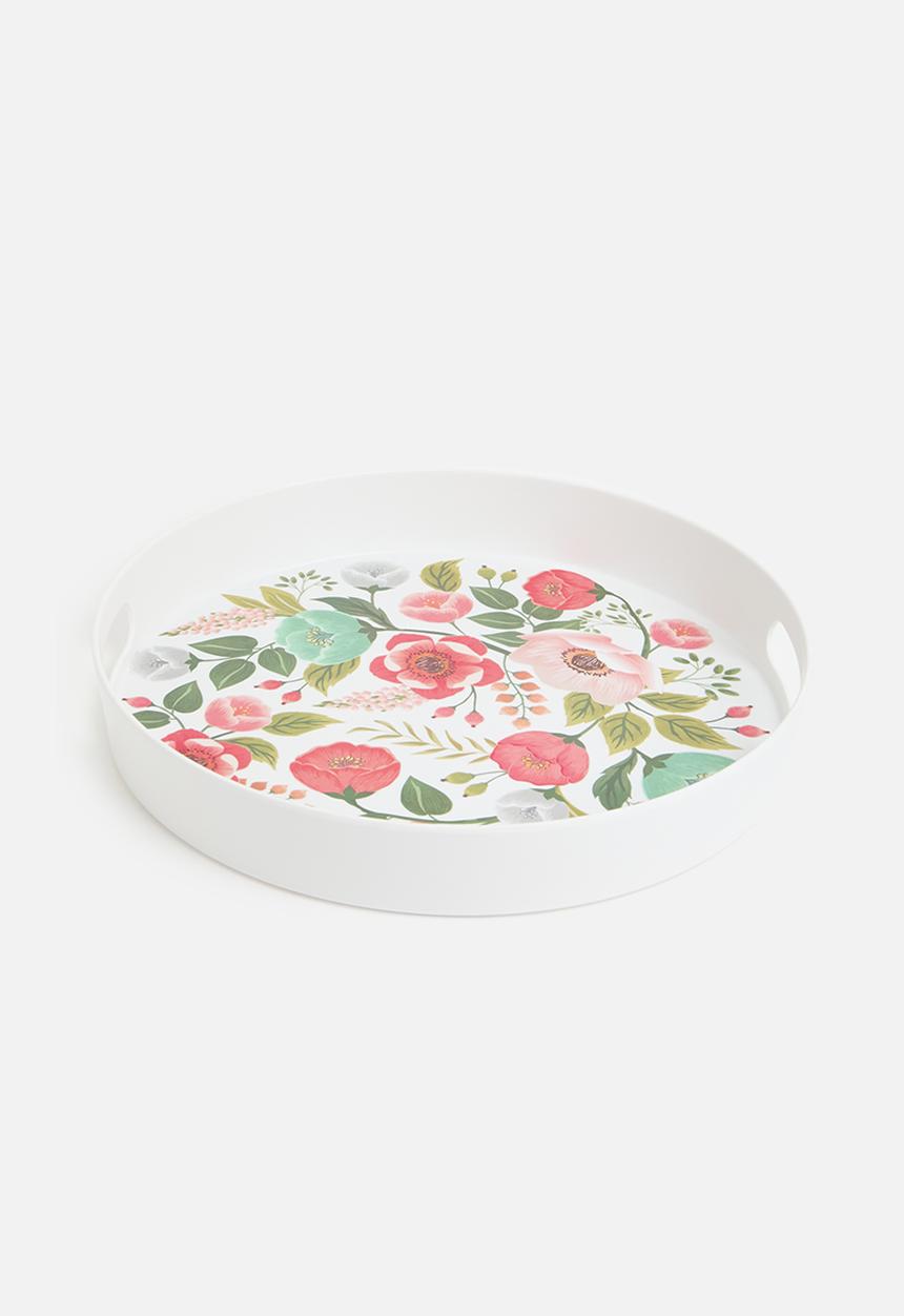 Excellent Houseware - Rosy outdoor serving tray - Multi