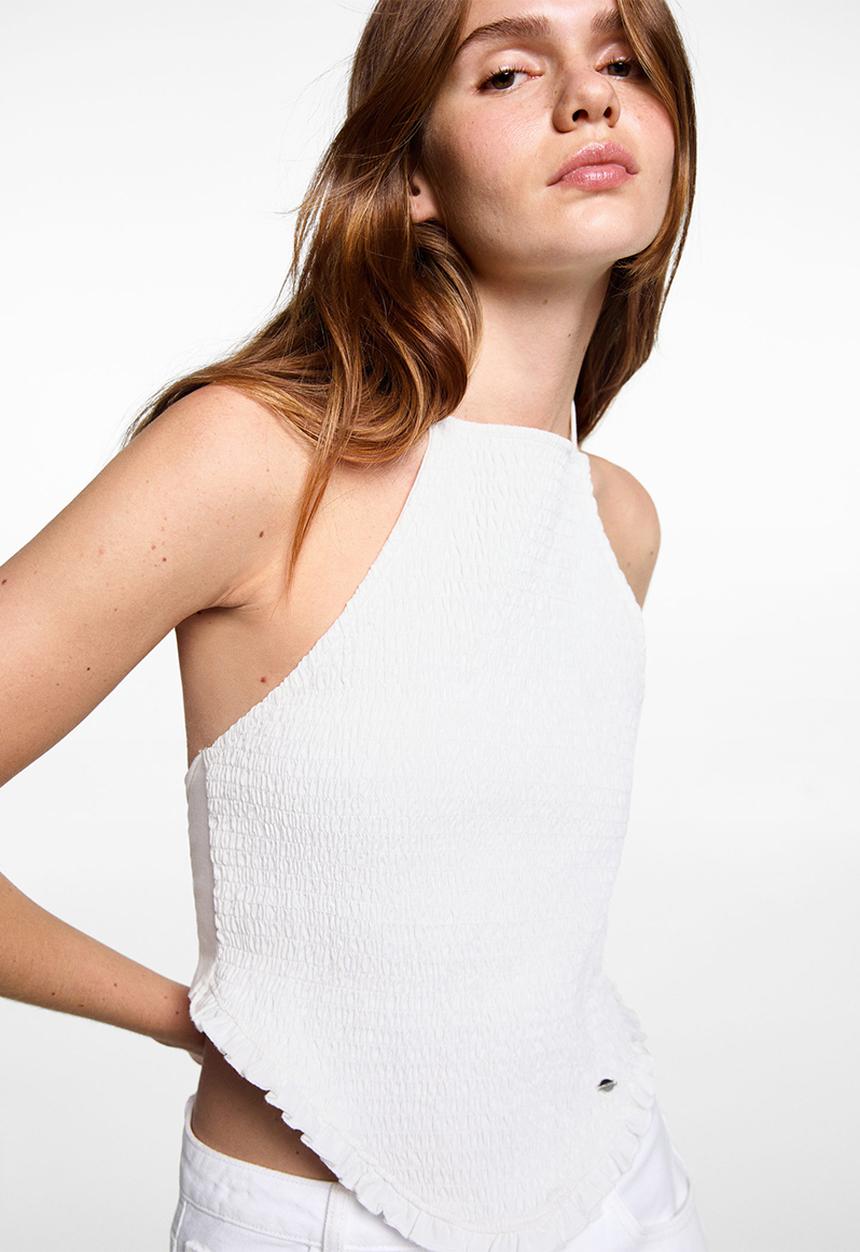 MANGO - T-shirt montana - neutral
