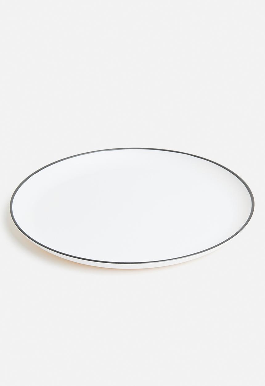 Excellent Houseware - Saga outdoor plate set of 4 - white