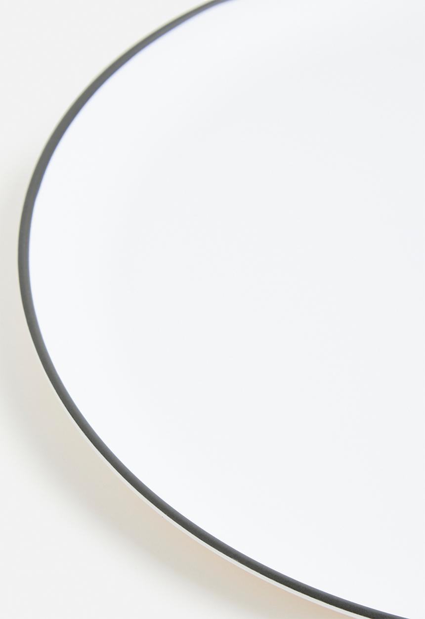 Excellent Houseware - Saga outdoor plate set of 4 - white