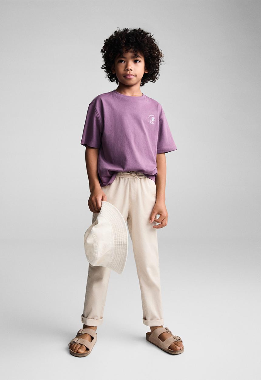 MANGO - T-shirt hori - medium purple