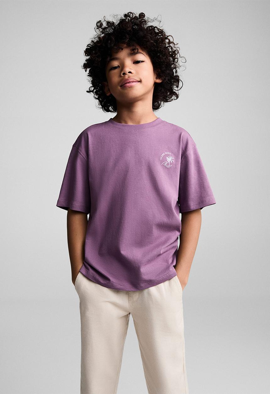 MANGO - T-shirt hori - medium purple