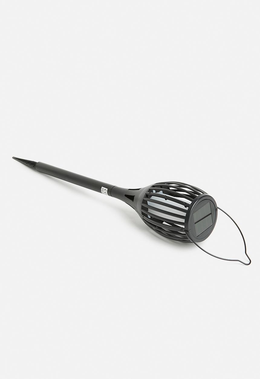 H&S - Solar garden torch - black