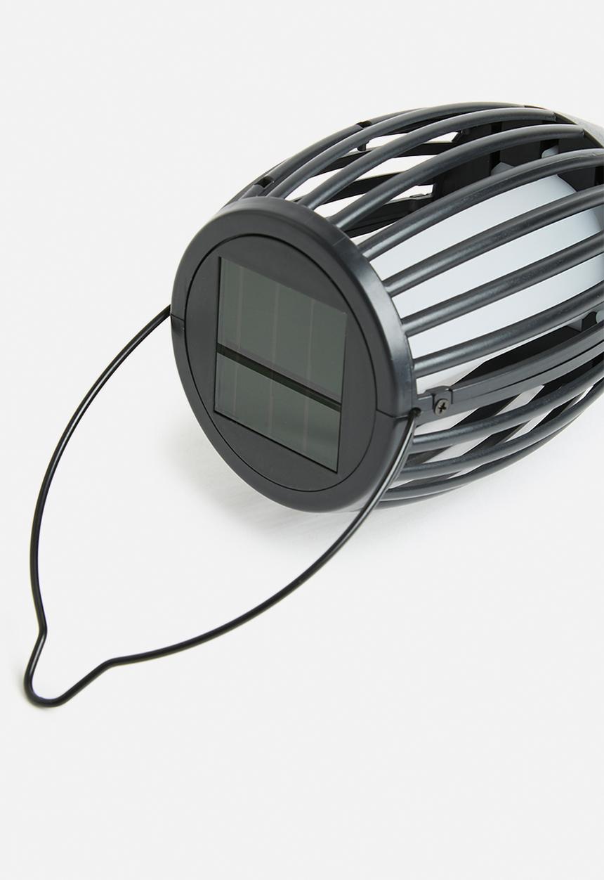 H&S - Solar garden torch - black