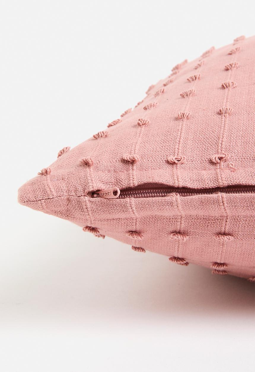 H&S - Dobby cushion - pink