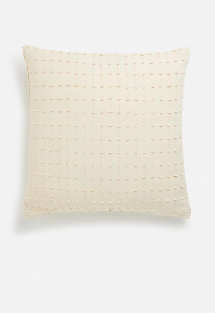 H&S - Dobby cushion - cream