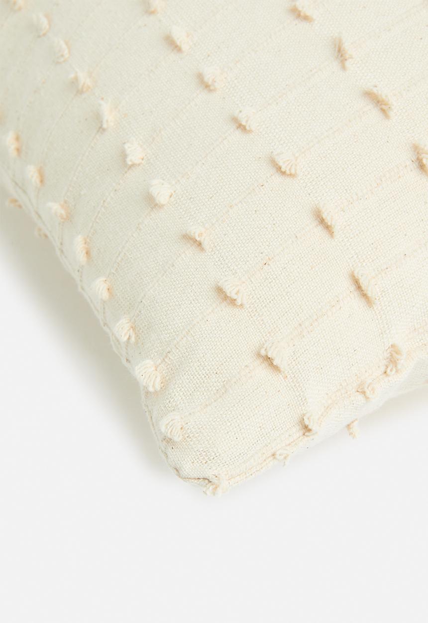 H&S - Dobby cushion - cream