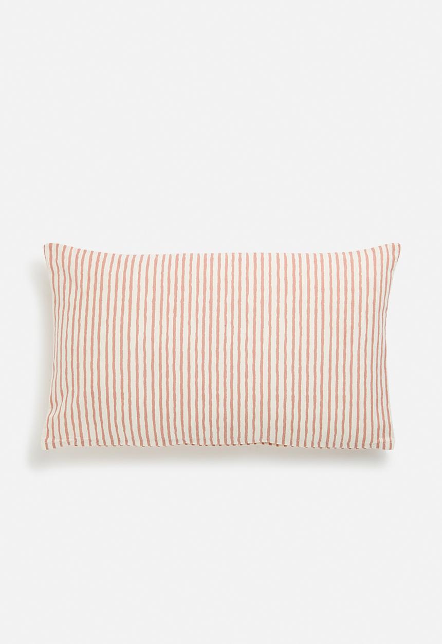 H&S - Milly stripe cushion - pink