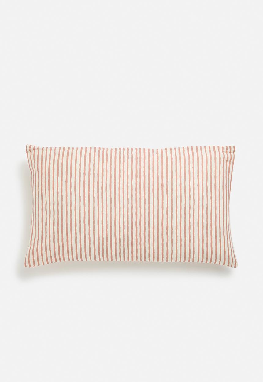H&S - Milly stripe cushion - pink