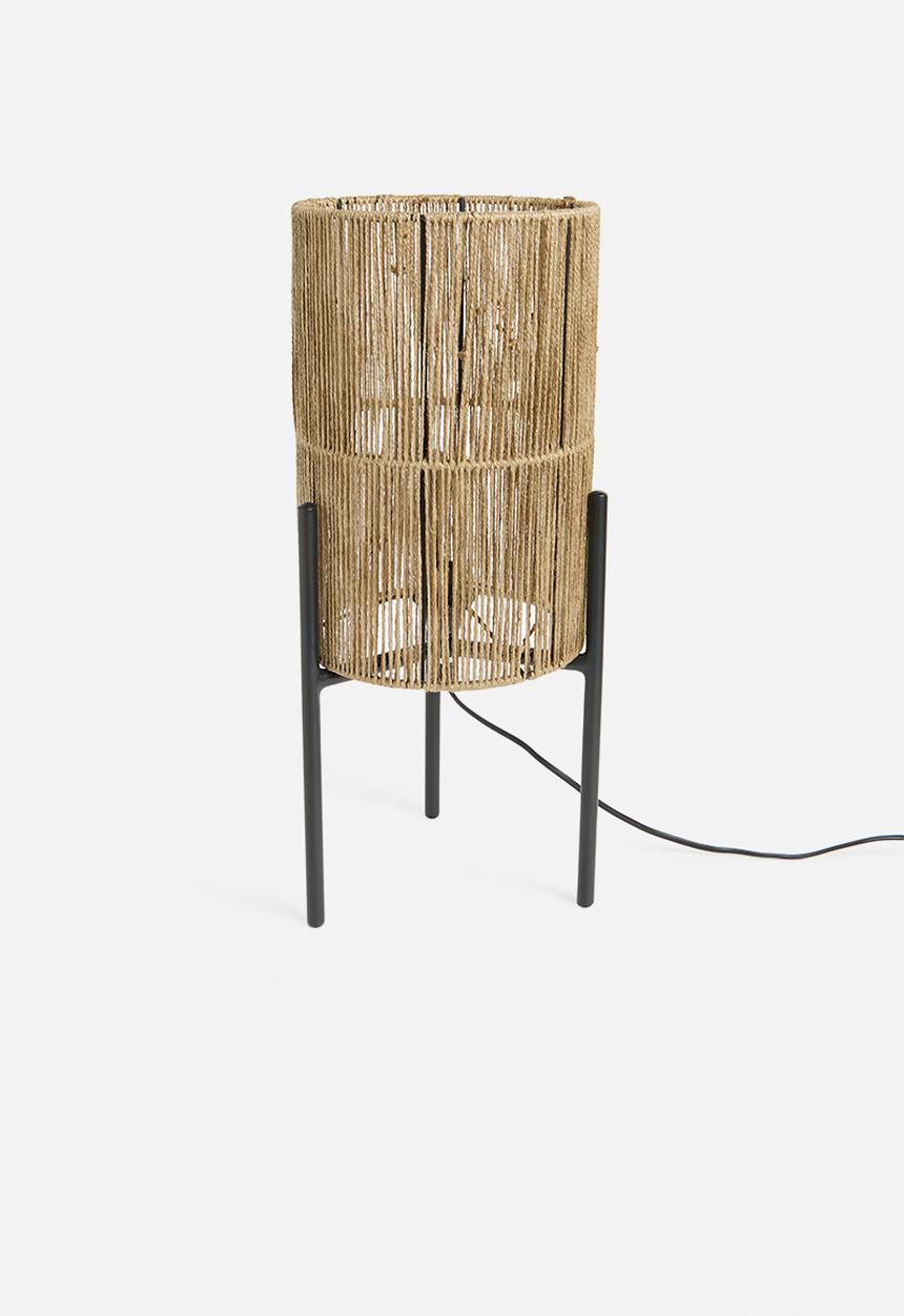 Sixth Floor - Quad jute table lamp - Natural