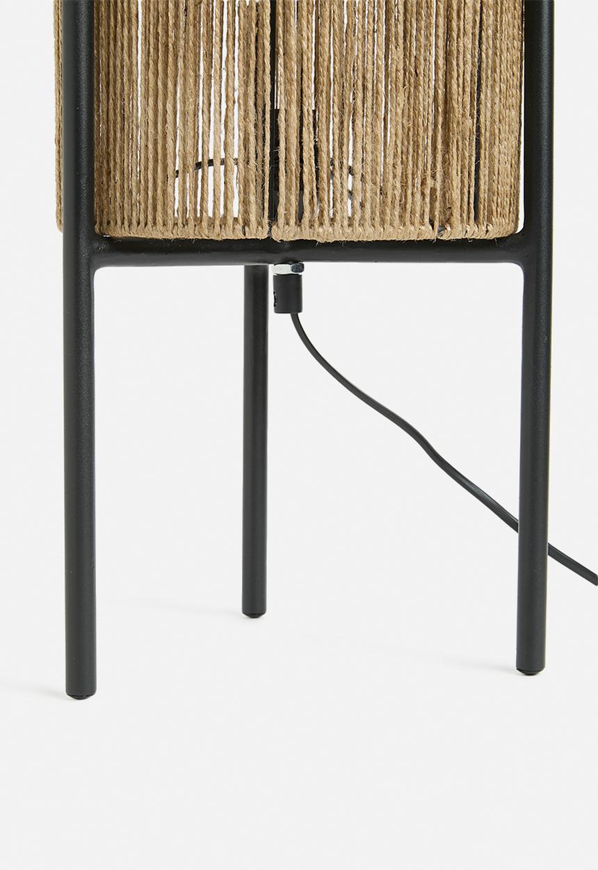 Sixth Floor - Quad jute table lamp - Natural