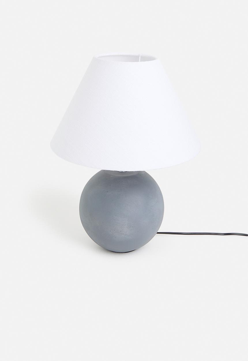 Sixth Floor - Saturn concrete table lamp - White