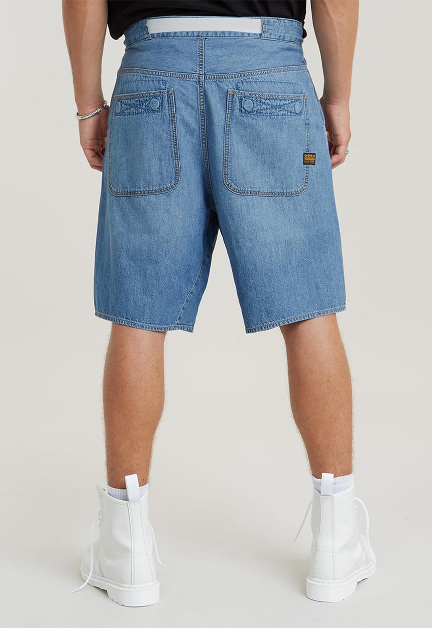 G-STAR - Travail Short Lt wt ravi denim - faded thames