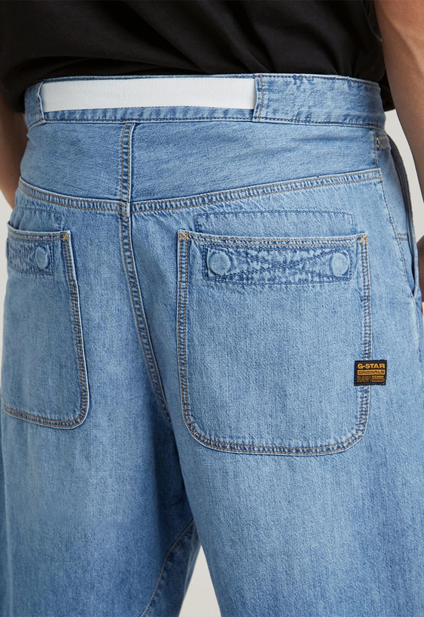 G-STAR - Travail Short Lt wt ravi denim - faded thames