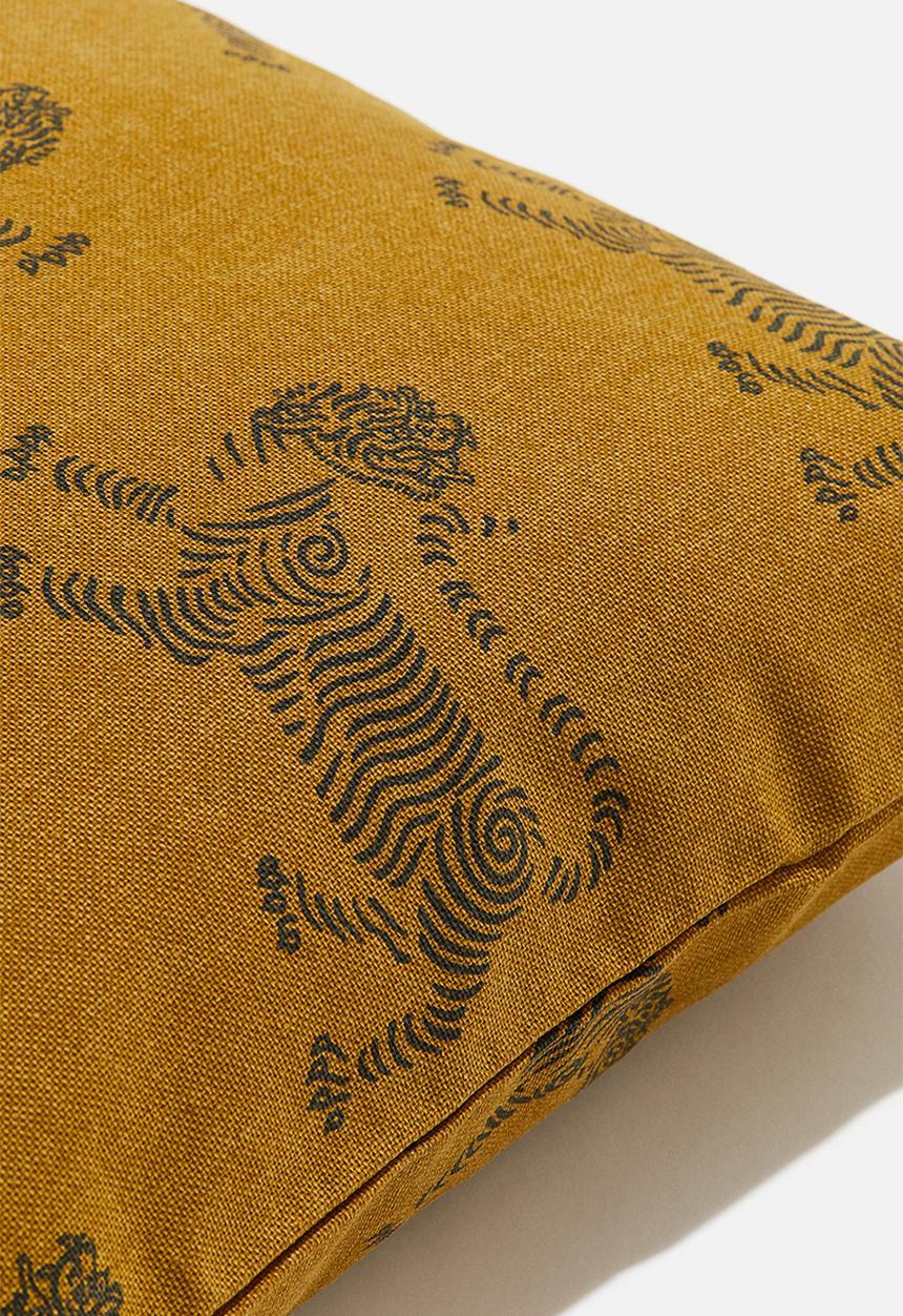 H&M - Patterned cushion cover - yellow