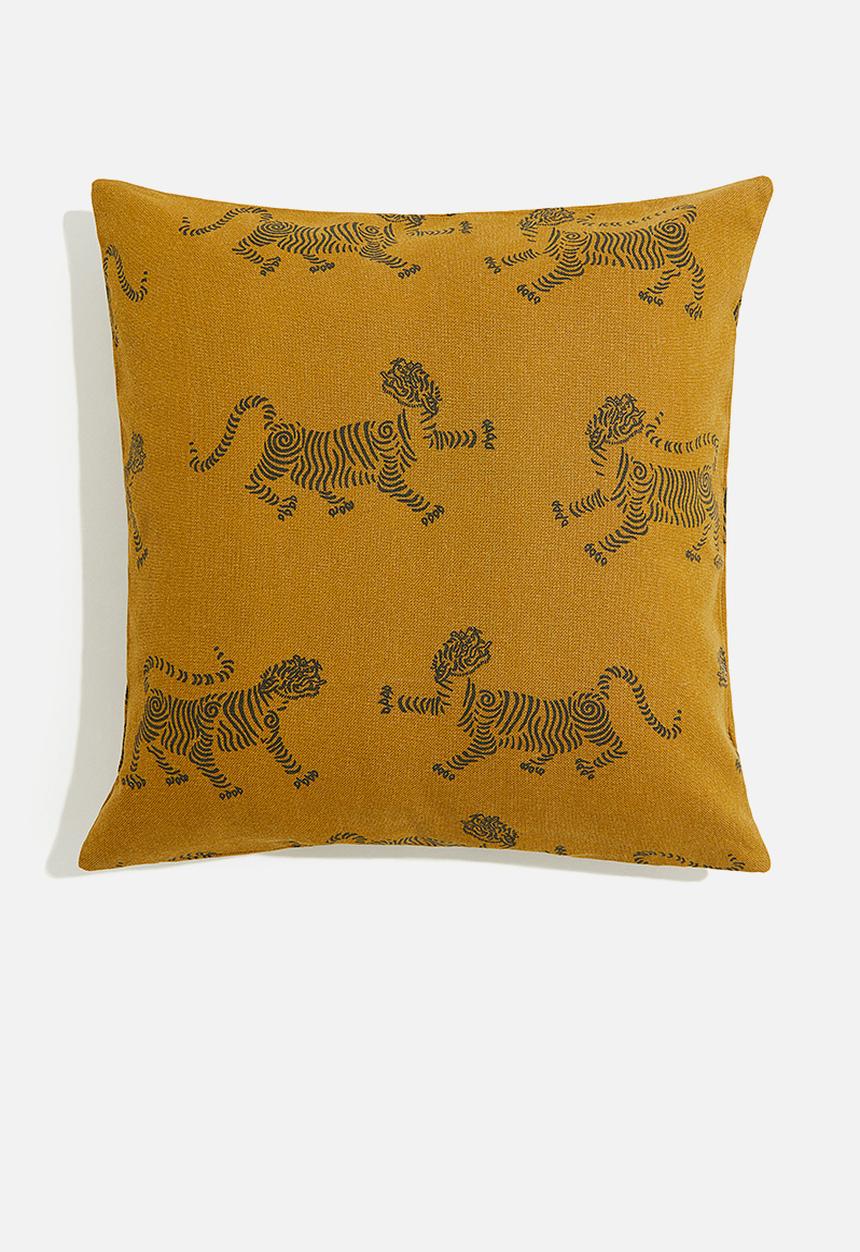 H&M - Patterned cushion cover - yellow