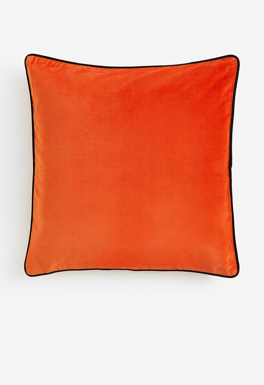 H&M - Velvet cushion cover - orange