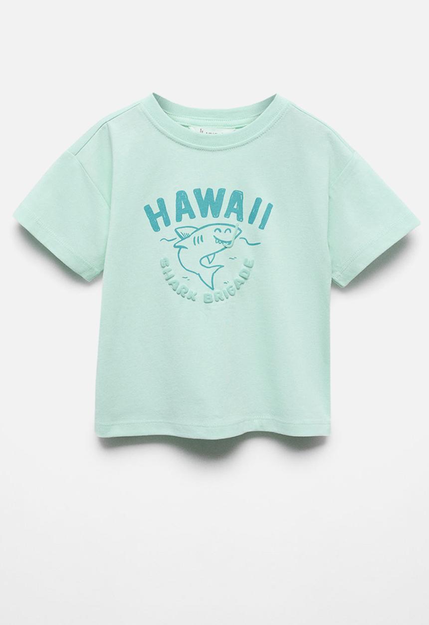 MANGO - T-shirt brigade - turquoise/aqua