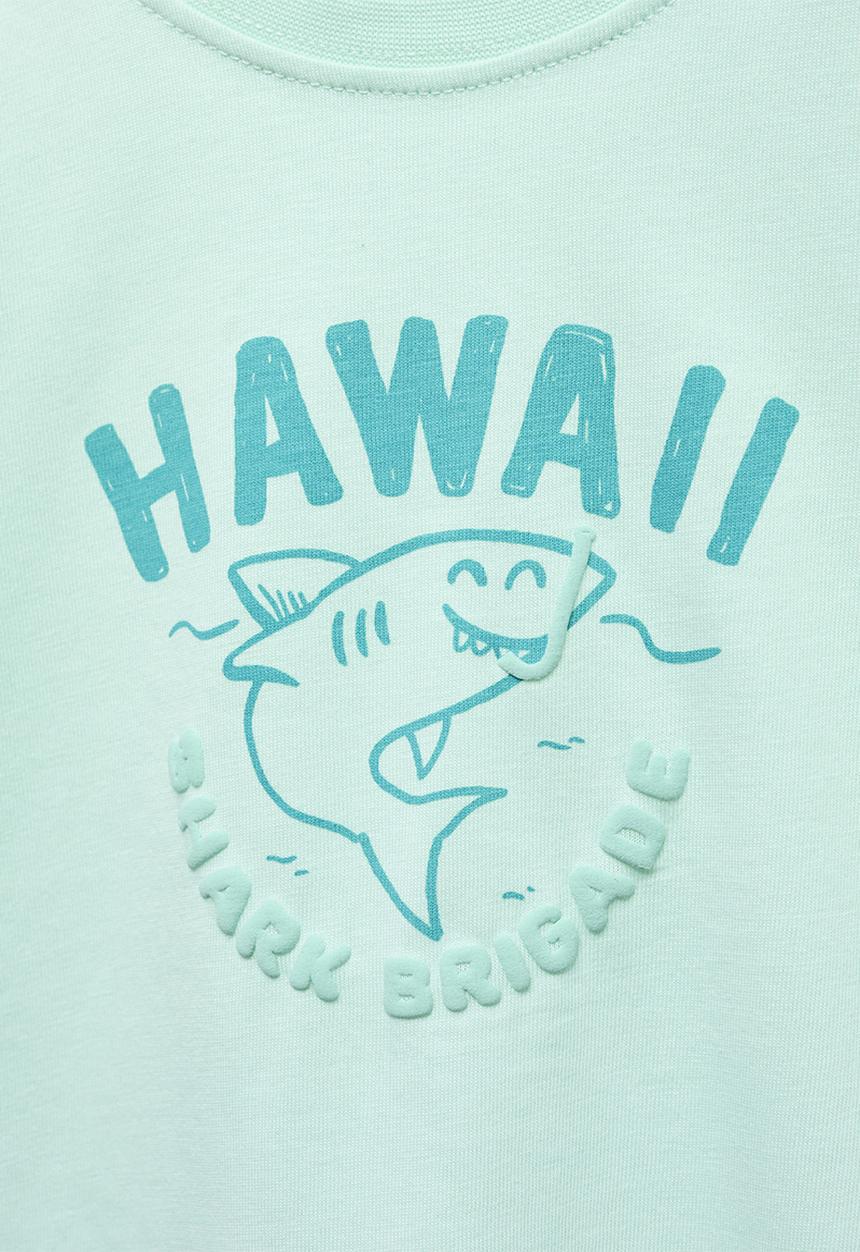 MANGO - T-shirt brigade - turquoise/aqua