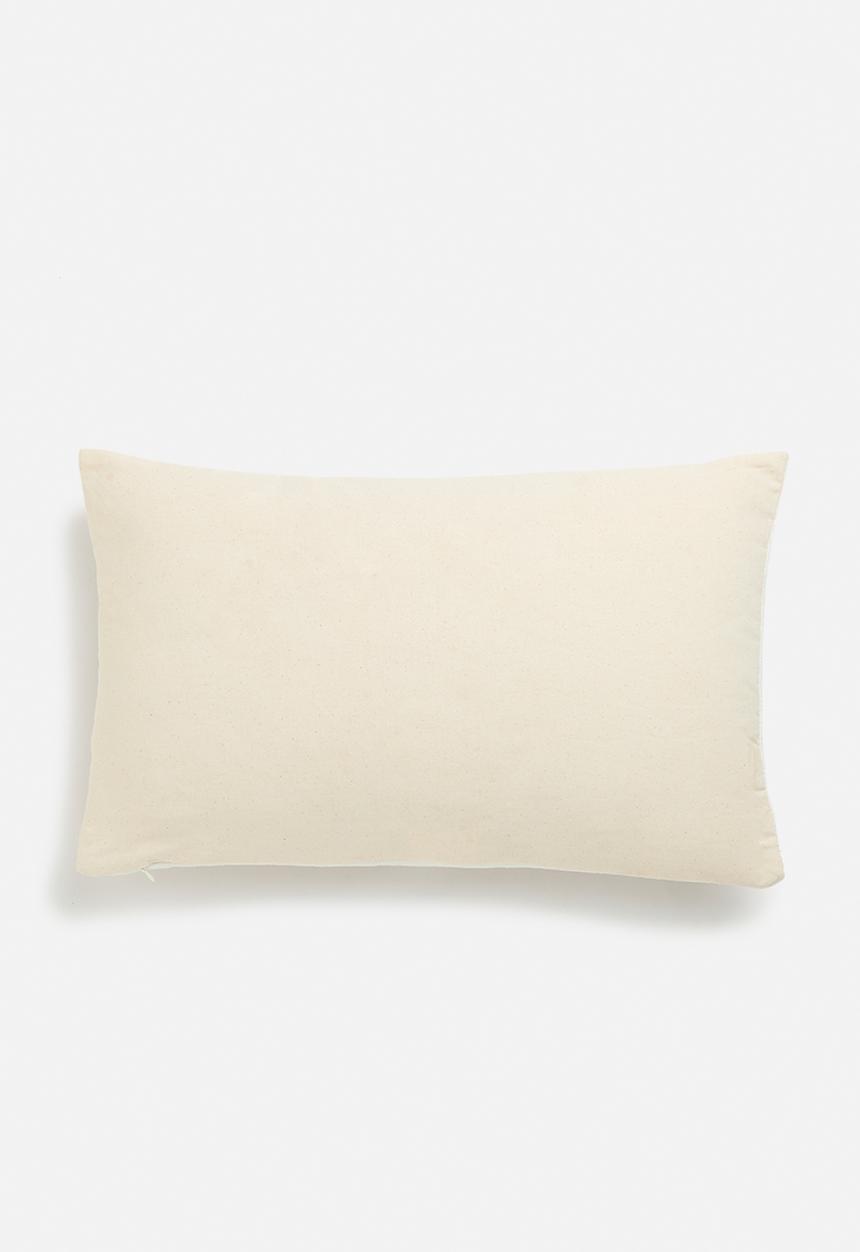 H&S - Maze cushion - natural & mustard