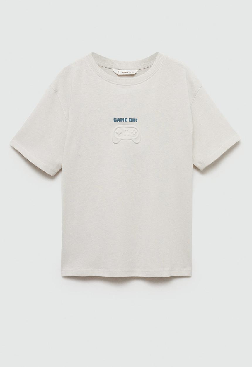 MANGO - T-shirt gameon - light/pastel gray