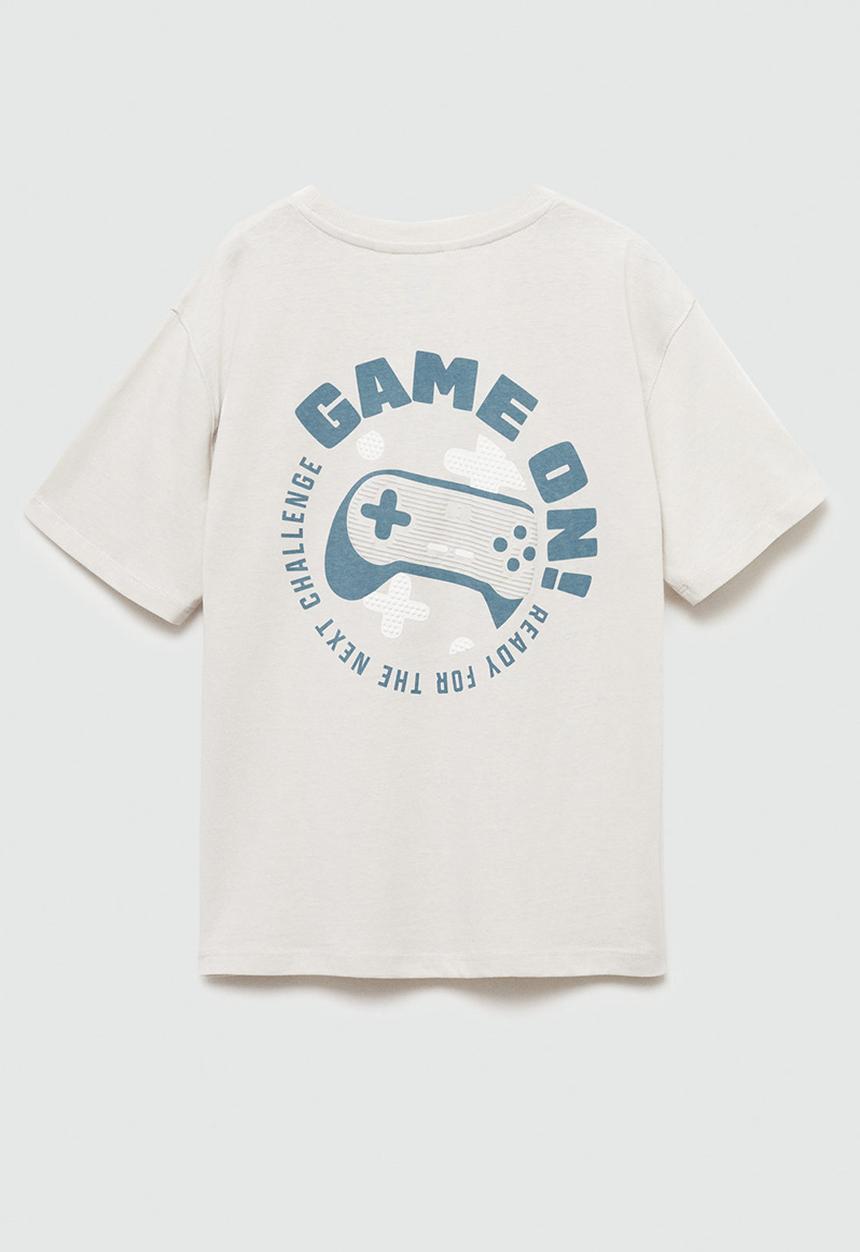 MANGO - T-shirt gameon - light/pastel gray