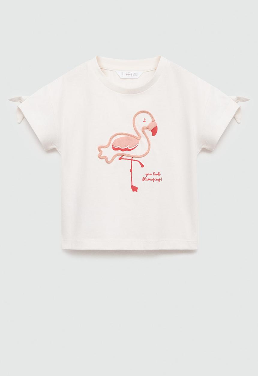 MANGO - T-shirt flamen - neutral