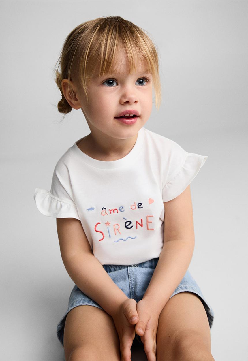 MANGO - T-shirt sirene - neutral